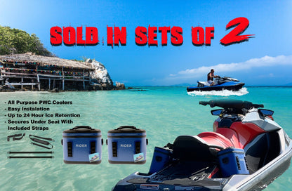 PWC RIDER COOLERS JET SKI COOLERS SET OF 2 - jetwerx